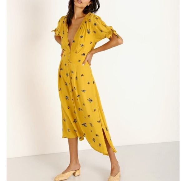 NWT Faithfull the Brand Billie Midi Dress Dolores - Picture 7 of 16